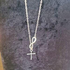🆕️ Infinity Cross Necklace 21"